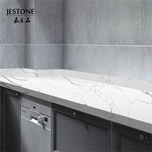 Faux Quartz Countertops Make a Big Statemen